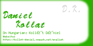 daniel kollat business card